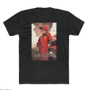 Formula 1 T-Shirt Charles Leclerc Anime F1 Scuderia Ferrari