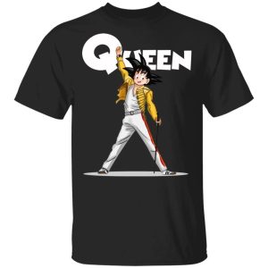Freddie Mercury Queen Mixed Son Goku T shirt All Day Tee 3