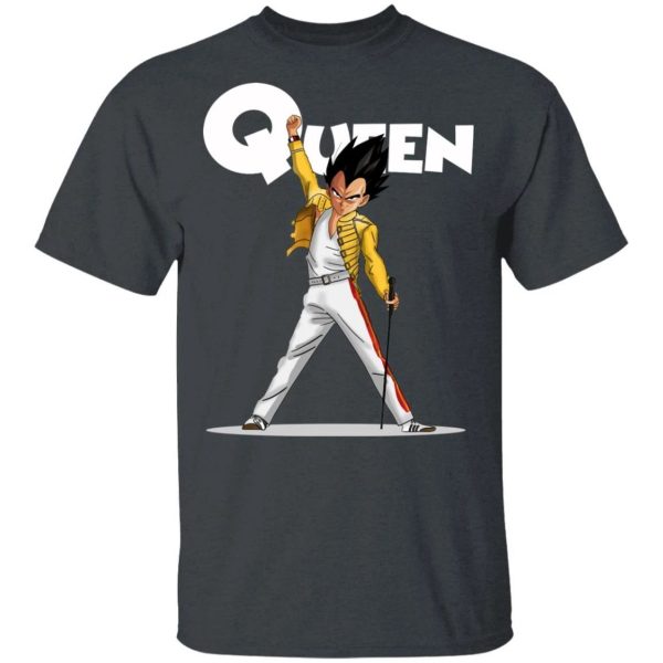 Freddie Mercury Queen Mixed Vegeta T-shirt  All Day Tee