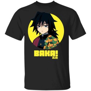 Giyu Baka T Shirt Demon Slayer Anime Tee All Day Tee 3