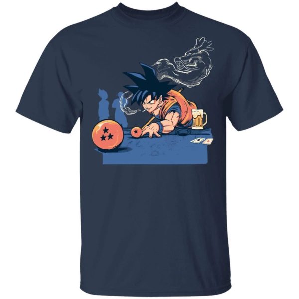 Goku Playing Billiards T Shirt Dragon Ball Z Anime Tee  All Day Tee