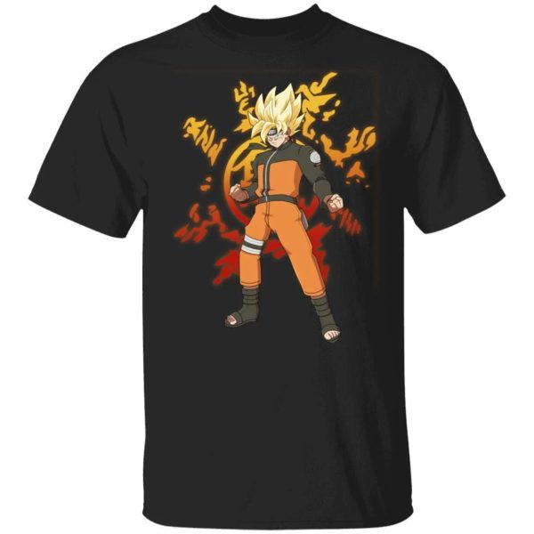 Goku Uzumaki Shirt Dragon Ball and Naruto Mashup Tee  All Day Tee