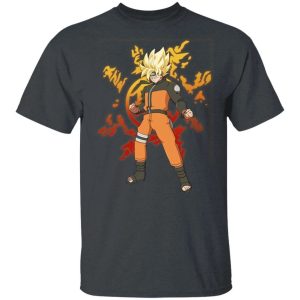Goku Uzumaki Shirt Dragon Ball and Naruto Mashup Tee All Day Tee 4