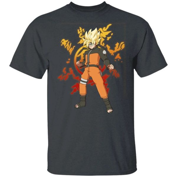 Goku Uzumaki Shirt Dragon Ball and Naruto Mashup Tee  All Day Tee