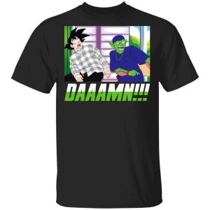 Goku and Piccolo with Damn Meme Shirt Parody Dragon Ball Tee All Day Tee 3
