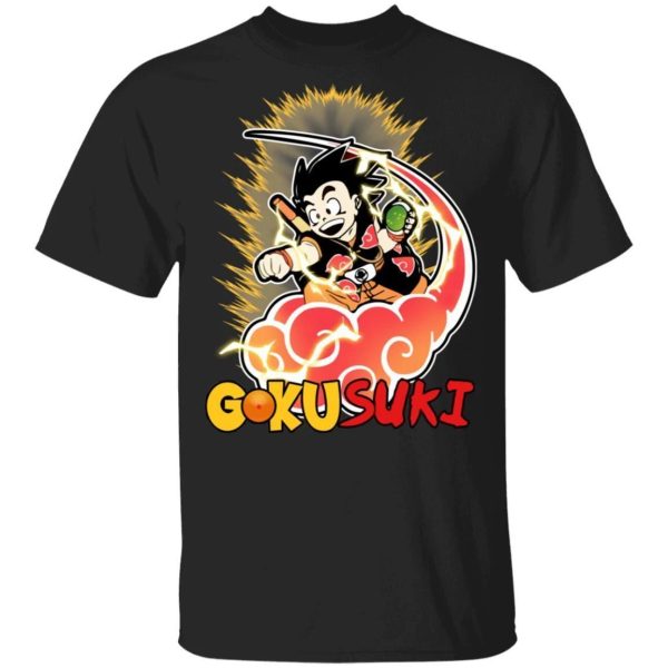 Gokusuki Akatsuki Goku Shirt Mashup Naruto and Dragon Ball Tee  All Day Tee