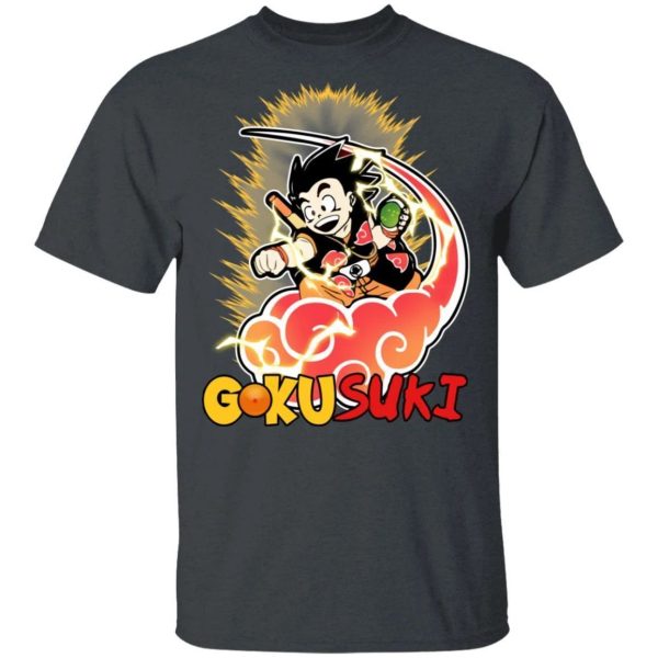 Gokusuki Akatsuki Goku Shirt Mashup Naruto and Dragon Ball Tee  All Day Tee