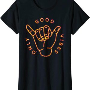 Good Vibes Only T-Shirt Novelty Yoga Meditation Gift