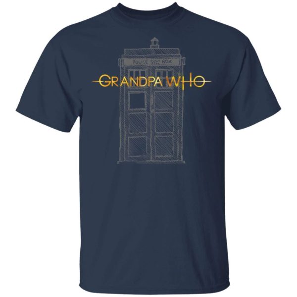 Grandpa Who Doctor Who Grandpa T-shirt Tardis Tee  All Day Tee