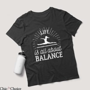 Gymnastics Mom T Shirt Ladie Sporty Gift Yoga Shirt