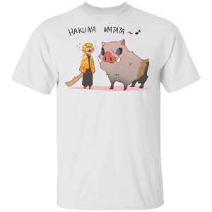Hakuna Matata Zenitsu Inosuke T Shirt Demon Slayer Anime Tee All Day Tee Hakuna Matata Zenitsu Inosuke T Shirt Demon Slayer Anime Tee All Day Tee