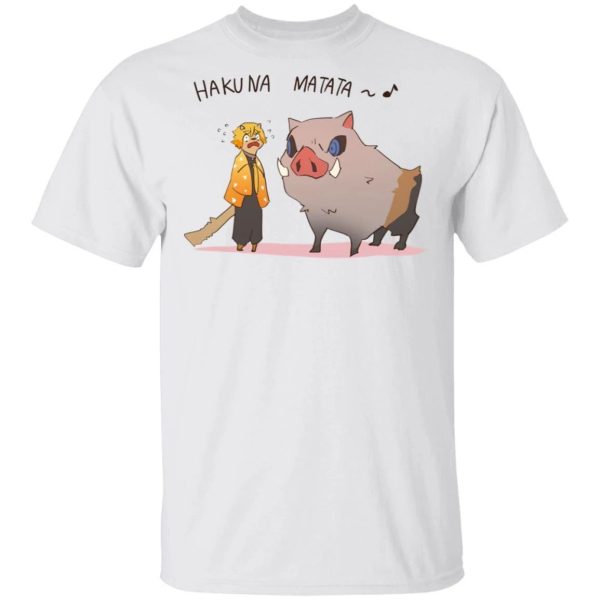 Hakuna Matata Zenitsu Inosuke T Shirt Demon Slayer Anime Tee  All Day Tee