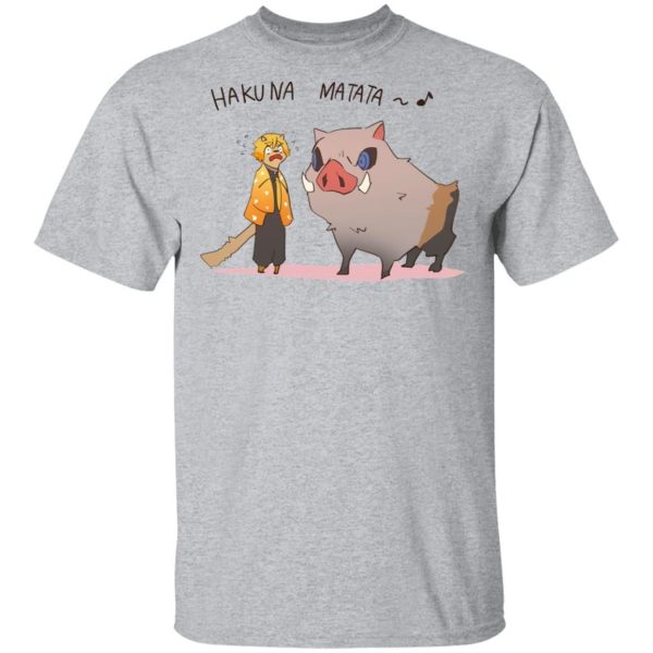 Hakuna Matata Zenitsu Inosuke T Shirt Demon Slayer Anime Tee  All Day Tee