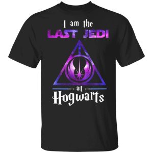 Harry Potter Star Wars Tee Shirt I Am Last Jedi At Hogwarts All Day Tee 4