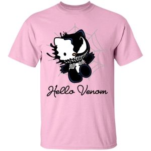 Hello Venom Tee Funny Hello Kitty Mixed Venom T Shirt Fan Gift Idea All Day Tee 4