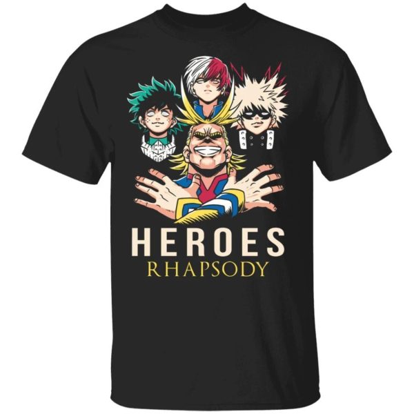 Heroes Rhapsody T Shirt My Hero Academia Anime Tee  All Day Tee