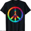 Hippie Tie Dye T-Shirt Peace Sign Christmas Trendy Tee