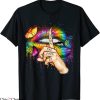 Hippie Tie Dye T-Shirt Trippy Colours Funny Groovy Lip Tee