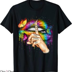 Hippie Tie Dye T-Shirt Trippy Colours Funny Groovy Lip Tee