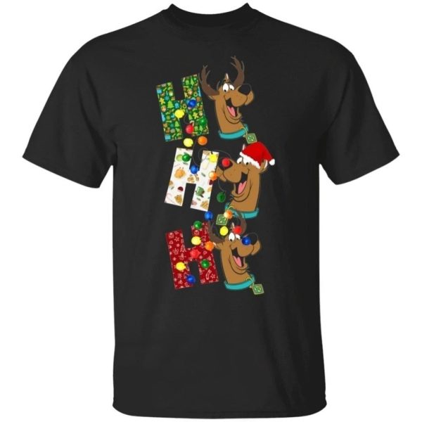 Ho Ho Ho Scooby Doo Reindeer T-Shirt Christmas Gift For Fan  All Day Tee