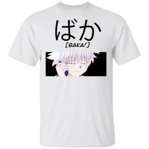 Hunter X Hunter Killua Baka Shirt Funny Character Tee All Day Tee 2 Hunter X Hunter Killua Baka Shirt Funny Character Tee All Day Tee 3
