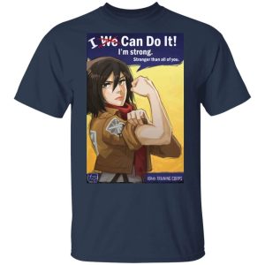 I Can Do It Misaka T Shirt Attack On Titan Anime Tee All Day Tee 4