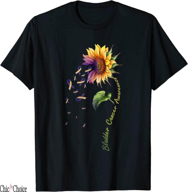 I Love Bladee T-Shirt Bladder Cancer Awareness Sunflower