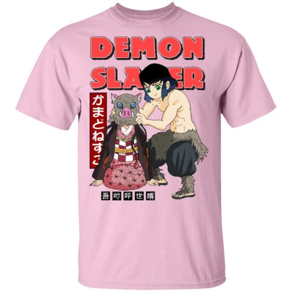 Inosuke and Nezuko T Shirt Demon Slayer Anime Tee  All Day Tee