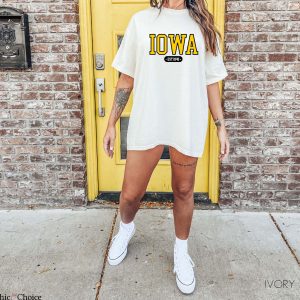 Iowa T Shirt Iowa City Game Day Vintage Football Shirt