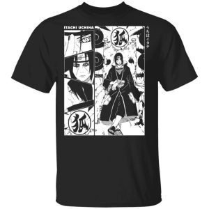 Itachi Uchiha Manga T Shirt Naruto Anime Tee All Day Tee 3