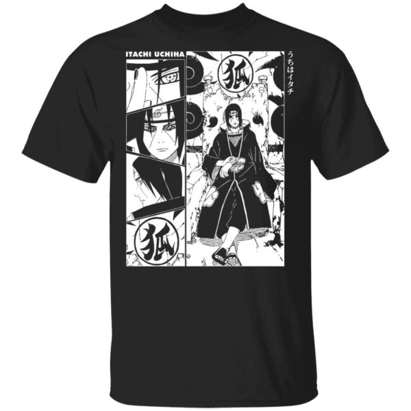 Itachi Uchiha Manga T Shirt Naruto Anime Tee  All Day Tee