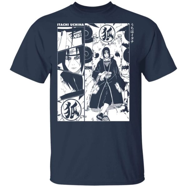 Itachi Uchiha Manga T Shirt Naruto Anime Tee  All Day Tee