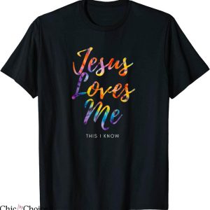 Jesus Loves Me T-Shirt Cool Retro Christian Tie Dye Religion