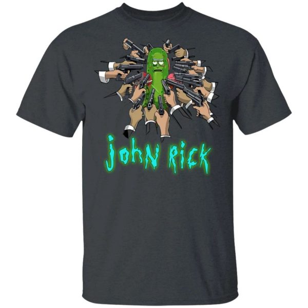 John Rick T-shirt John Wick Mixed Rick And Morty Tee  All Day Tee