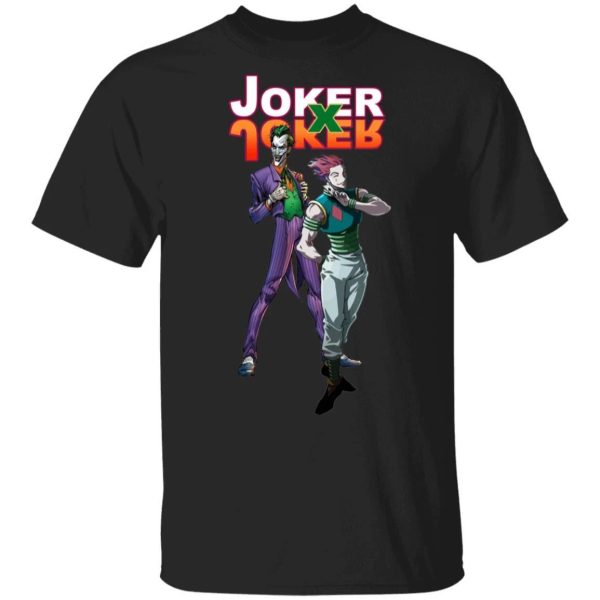 Joker X Joker Hisoka and Joker Shirt Parody Anime Hunter X Hunter Tee  All Day Tee