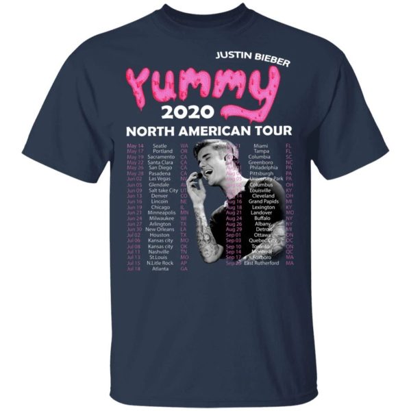 Justin Bieber T-shirt Yummy 2020 Tour Tee  All Day Tee