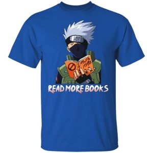 Kakashi Read More Books T Shirt Naruto Anime Tee  All Day Tee