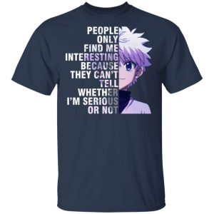 Killua People Only Find Me Interesting T Shirt Hunter X Hunter Anime Tee  All Day Tee