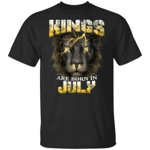 Kings Are Born In July Birthday T-Shirt Amazing Lion Face All Day Tee 2 Kings Are Born In July Birthday T Shirt Amazing Lion Face All Day Tee 3