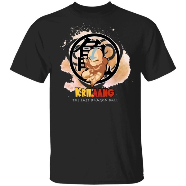 Krilaang Shirt The Last Airbender Aang and Dragon Ball Krillin Mashup Tee  All Day Tee