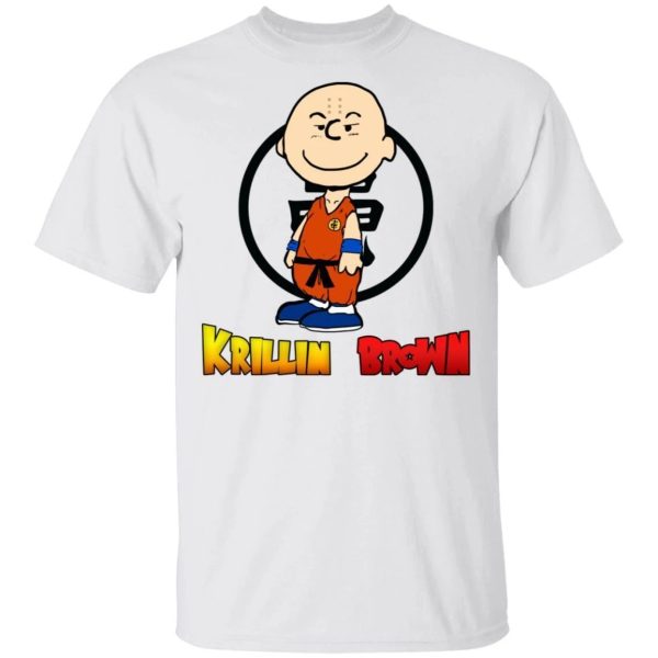 Krillin Brown Shirt Anime Parody Dragon Ball Tee  All Day Tee