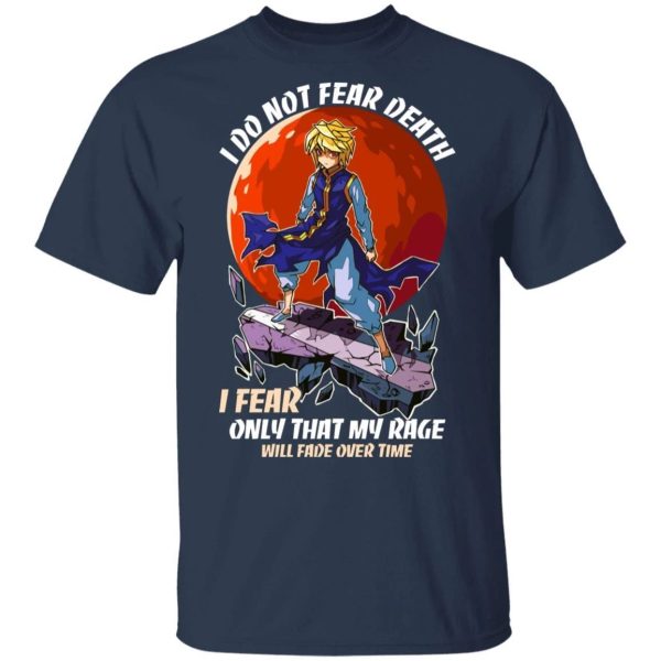 Kurapika I Do Not Fear Death T Shirt Hunter X Hunter Anime Tee  All Day Tee