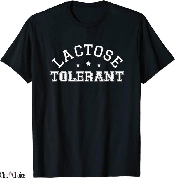 Lactose Tolerant T-Shirt Cow Ice Cream Funny Dairy Lover