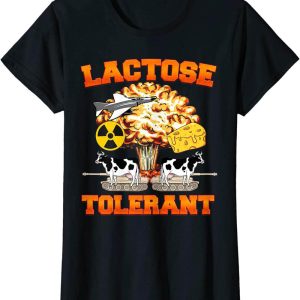 Lactose Tolerant T-Shirt Funny Explosion Cow