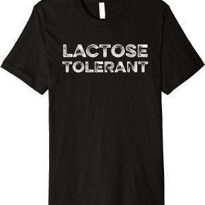 Lactose Tolerant T-Shirt Love Milk Cow Funny Lover Ice Cream