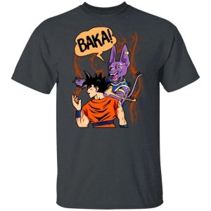 Lord Beerus Slaps Goku and Says Baka Shirt Funny Dragon Ball Tee All Day Tee 4