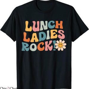 Lunch Lady T-Shirt Rock Retro Squad Cafeteria Crew Tee