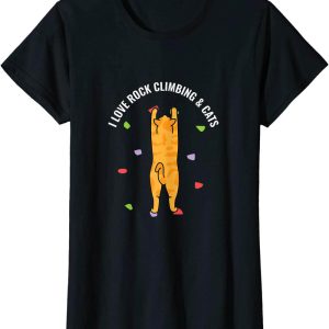 Man I Love Felines T-Shirt Love Rock Climbing Cute Kitty Cat