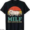 Man I Love Felines T-Shirt MILF Vintage Persian Cat