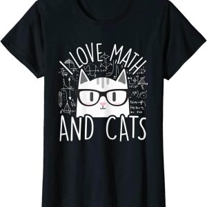 Man I Love Felines T-Shirt Math And Cat Cute Kitty Cat Gift